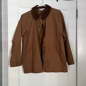 Old Navy Tan Chore Jacket with Corduroy Collar